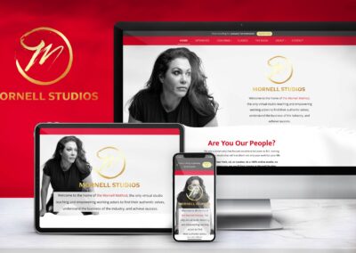 Website display of MornellStudios.com