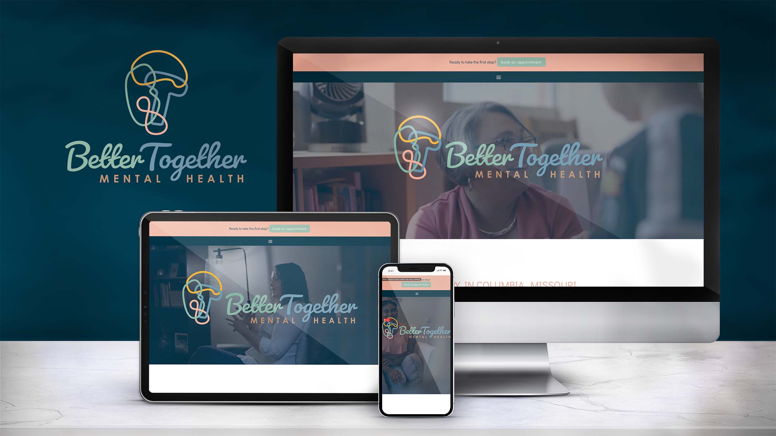 Better Together Mental Health's website was designed and developed by Neat + Nimble. | Website Design Columbia, Missouri