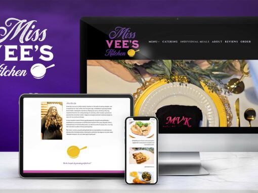 Logo and Website for Catering Company: Miss Vee’s Kitchen